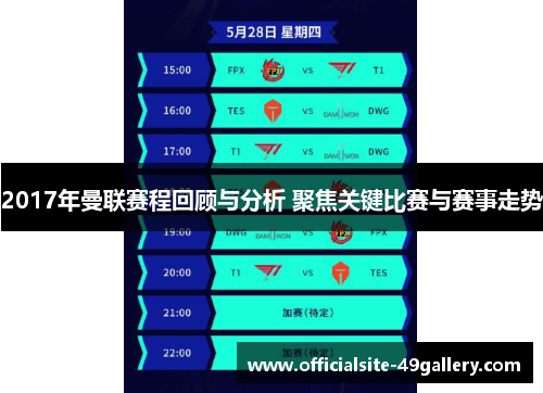 2017年曼联赛程回顾与分析 聚焦关键比赛与赛事走势
